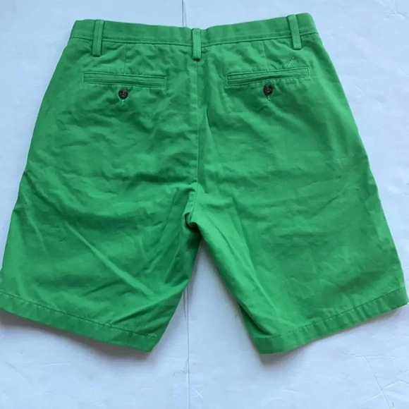 Nautica 9” deck short Green 9” Cotton Men’s size 32 Preppy Flat front - Picture 9 of 11